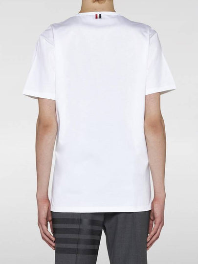 T-shirt di cotone naturale Thom Browne - THOM BROWNE - BALAAN 2