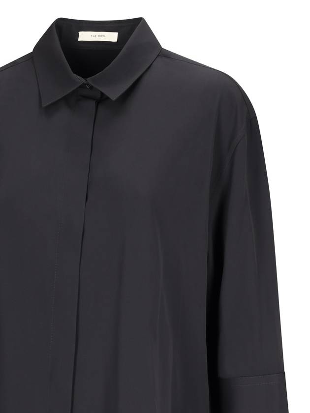 ELADA VISCOSE AND WOOL SHIRT - THE ROW - BALAAN 3