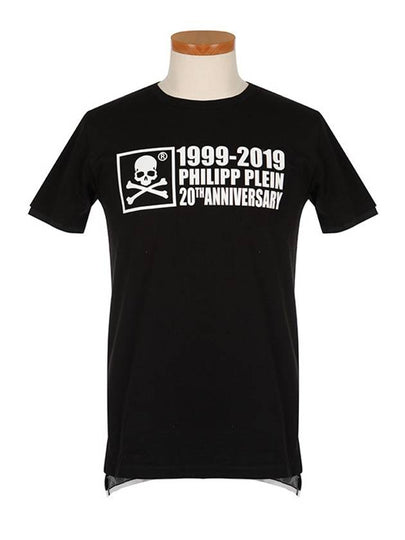 20th Anniversary Crew Neck Cotton Short Sleeve T-Shirt Black - PHILIPP PLEIN - BALAAN 2