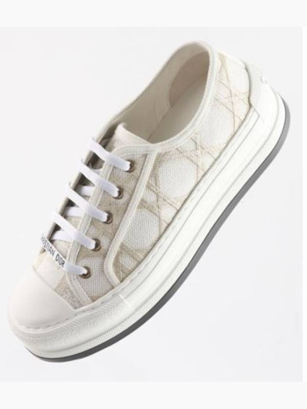 Walk'N'Dior Platform Low Top Sneakers White - DIOR - BALAAN 2