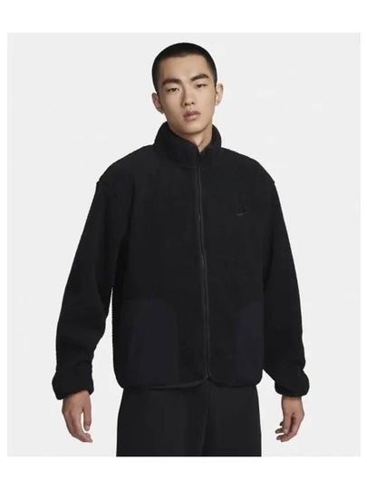 Club Fleece Winterized Zip-Up Jacket Iron Black - NIKE - BALAAN 2