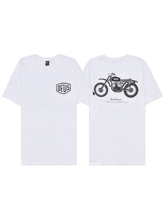 Men s Machina Classic Parrilla T Shirt DMP241438A WHITE - DEUS EX MACHINA - BALAAN 1