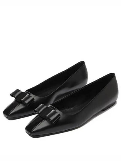 Vara Bow Ballet Flats Black - SALVATORE FERRAGAMO - BALAAN 2