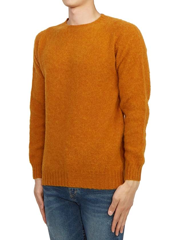 Shaggy Dog Crew Neck Knit Top Autumn Leaf - HARLEY OF SCOTLAND - BALAAN 3