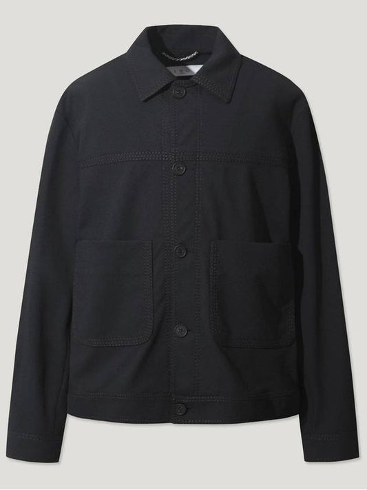 BLACK DOUBLE STITCH semi over jacket - IRO - BALAAN 1