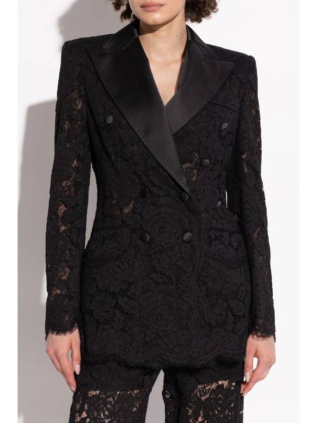 Dolce & Gabbana Lace Blazer, Women's, Black - DOLCE&GABBANA - BALAAN 3