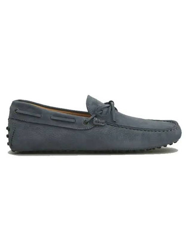 TOD S Men Gomino Driving Shoes Suede Loafers Indian Blue US 8 5 265mm - TOD'S - BALAAN 1