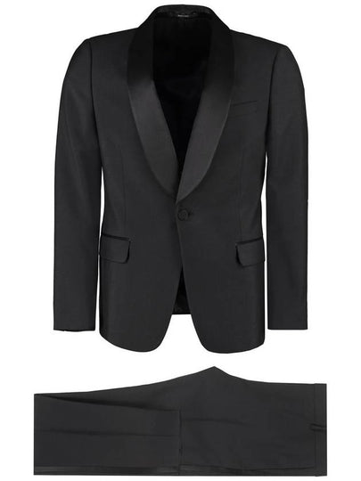 slim fit wool suit black - GUCCI - BALAAN 2