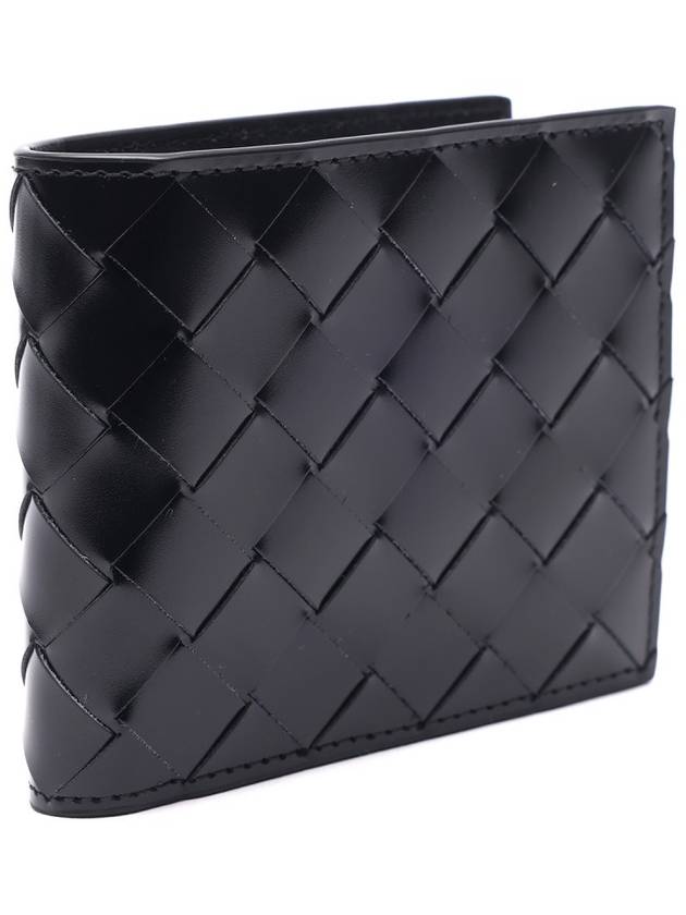 Intrecciato Half Wallet Black - BOTTEGA VENETA - BALAAN 4