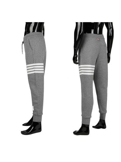 4 Bar Stripe Sweat Track Pants Grey - THOM BROWNE - BALAAN 2