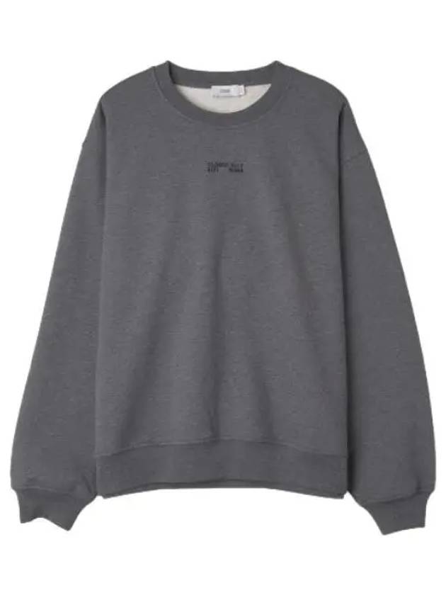 Printed Sweatshirt Dark Gray Melange - CLOSED - BALAAN 1