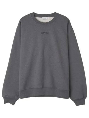 Printed Sweatshirt Dark Gray Melange T Shirt - CLOSED - BALAAN 1