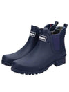 Wilton Wellington Chelsea Rain Boots Navy - BARBOUR - BALAAN 2