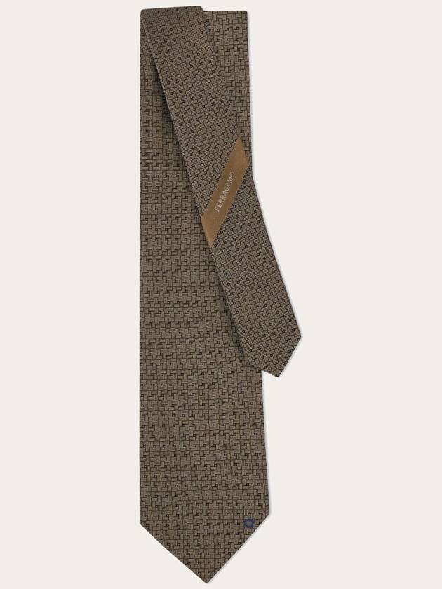 774155 350994 Gancini silk tie - SALVATORE FERRAGAMO - BALAAN 2