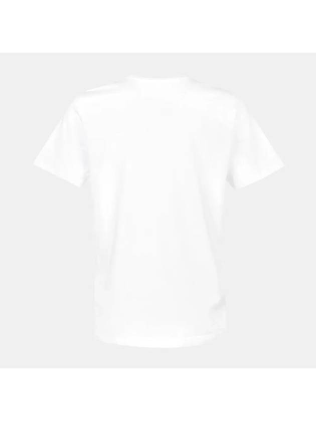 Varsity Logo Short Sleeve T-Shirt White - AMI - BALAAN 3