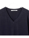 Felted wool V neck knit - AURALEE - BALAAN 3