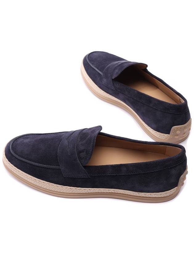 Flat Suede Loafers Blue - TOD'S - BALAAN 7