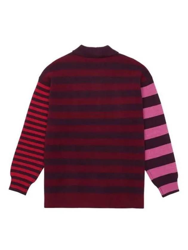 Lirio Wool Polo Knit Top Burgundy - ISABEL MARANT - BALAAN 3