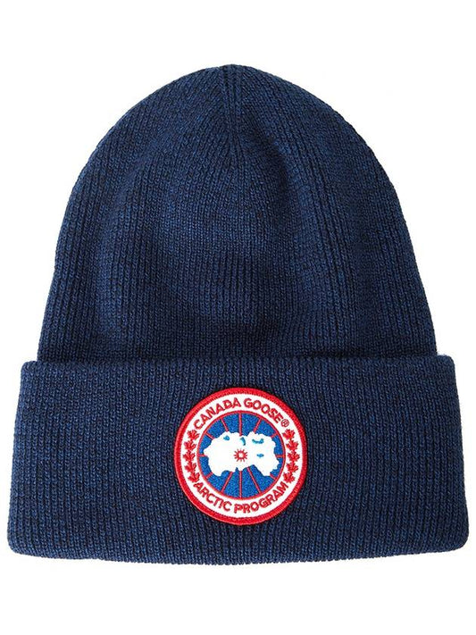 Arctic Disc Torque Wool Beanie Navy Heather - CANADA GOOSE - BALAAN.