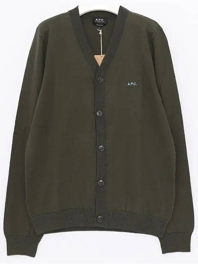 Cotton Curtis Cardigan Green - A.P.C. - BALAAN 2