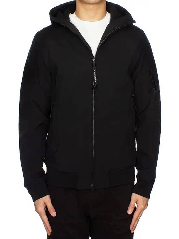 C.P. Shell-R Hooded Jacket Black - CP COMPANY - BALAAN 4