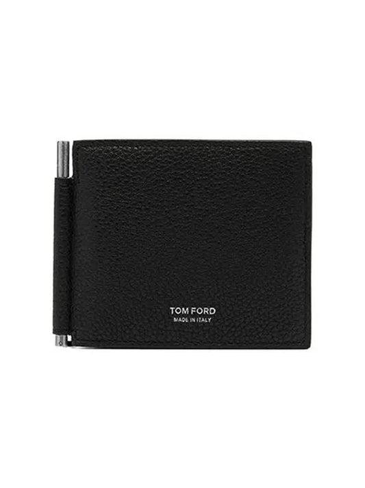 Leather Two Stage Card Wallet Black - TOM FORD - BALAAN 2