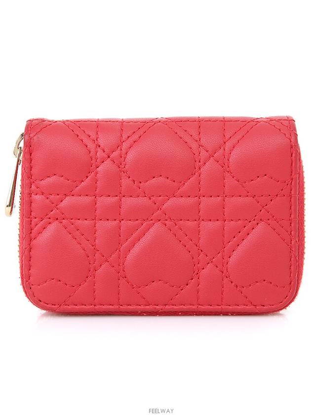 Lady Heart Quilted Card Wallet Half S0985ONHG - DIOR - BALAAN 4