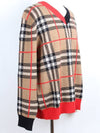 Check V neck wool knit L - BURBERRY - BALAAN 6