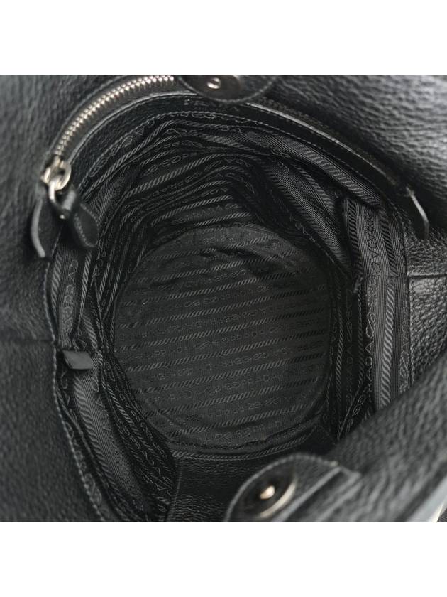 Vitello Dino bucket bag black - PRADA - BALAAN 6