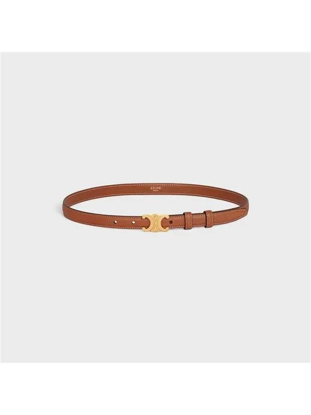 Small Triomphe Belt Tan - CELINE - BALAAN 4