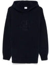 CP Company Lambswool Grs Hooded Knit Sweater 17CMKN145A 110149A 999 Boxy - CP COMPANY - BALAAN 2