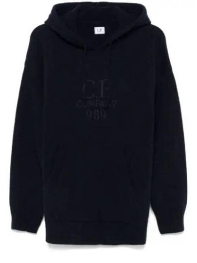 Lambswool GRS Boxy Hoodie Black - CP COMPANY - BALAAN 2