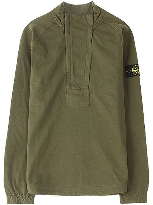 Waffen Patch Cotton Sweatshirt Green - STONE ISLAND - BALAAN 2
