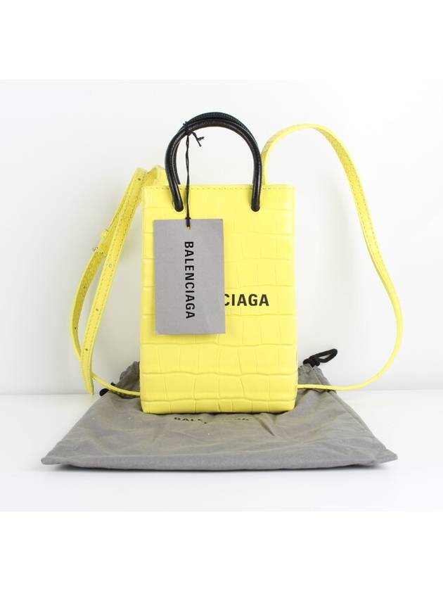 Crocodile cross bag yellow - BALENCIAGA - BALAAN 2