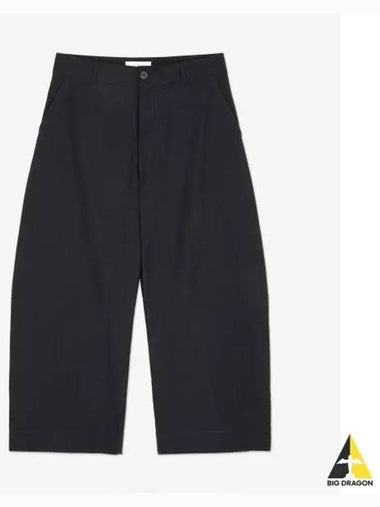 Boson Wide Crop Pants Darkest Navy BOSUNSNM945DARKESTNAVY - STUDIO NICHOLSON - BALAAN 1