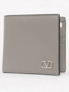 V Logo Signature Half Wallet Grey - VALENTINO - BALAAN 2