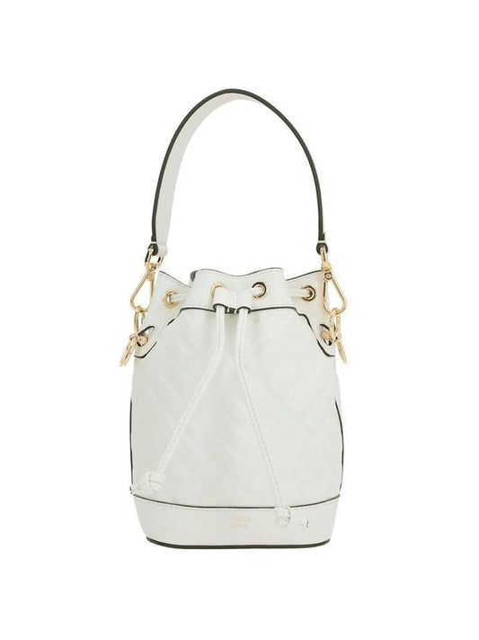 Mon Tresor FF Motif Leather Mini Bag White - FENDI - BALAAN 1