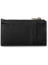 Cassandra Matelasse Leather Card Wallet Black - SAINT LAURENT - BALAAN 3