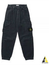 Corduroy Cotton Cargo Straight Pants Grey - STONE ISLAND - BALAAN 2