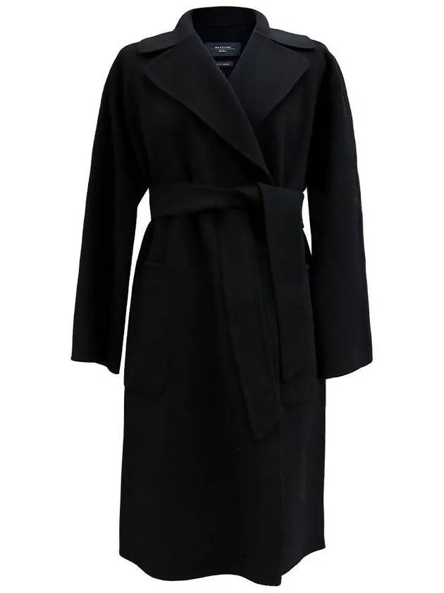 Weekend Robo Wrap Coat Wool Black - MAX MARA - BALAAN 2