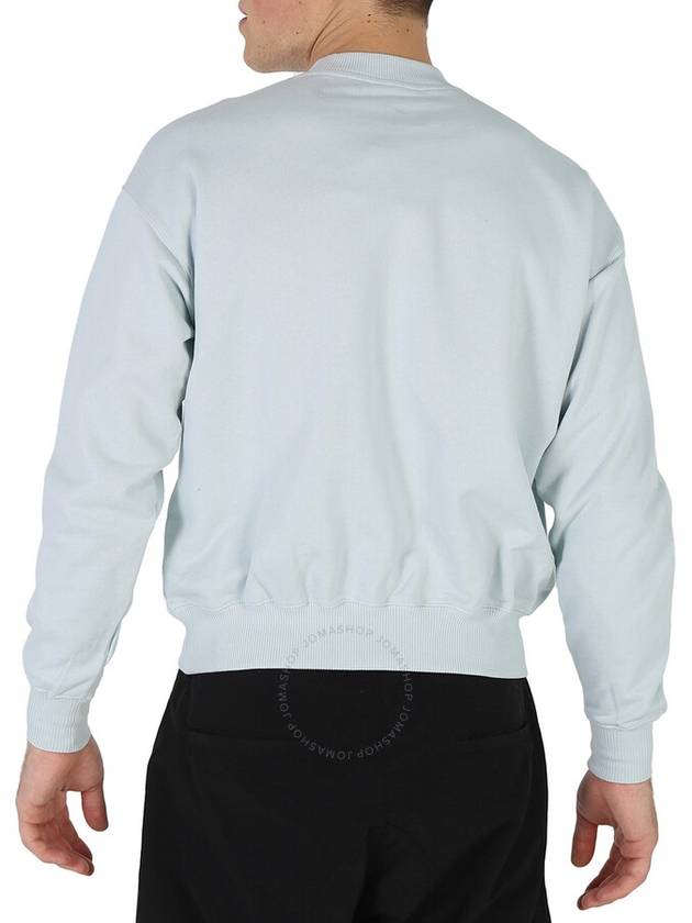 Drole De Monsieur Men's Light Blue Slogan-Print Cotton Sweatshirt, Size Small - DROLE DE MONSIEUR - BALAAN 3