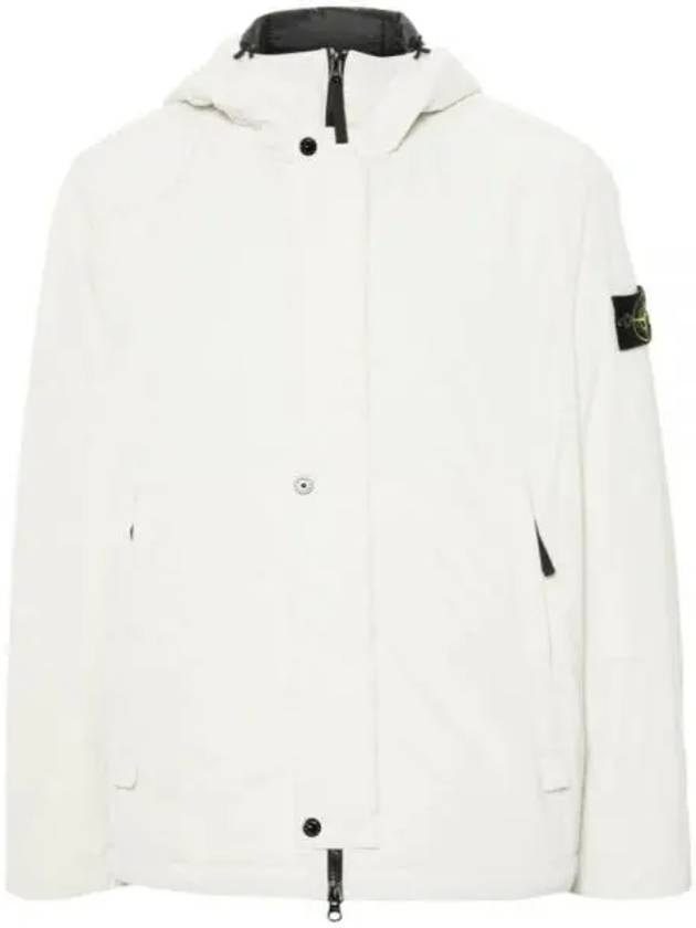 Techno Fabric Hooded Jacket Plaster - STONE ISLAND - BALAAN 2