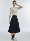 Flare Span Long Skirt Black - MANAVIS7 - BALAAN 3