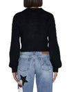 Crew Neck Brushed Knit Top Black - MARNI - BALAAN 5