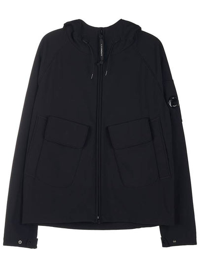 Lens Wappen Hooded Jacket Black - CP COMPANY - BALAAN 2