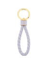 Intrecciato Lambskin Key Holder Violet - BOTTEGA VENETA - BALAAN 4