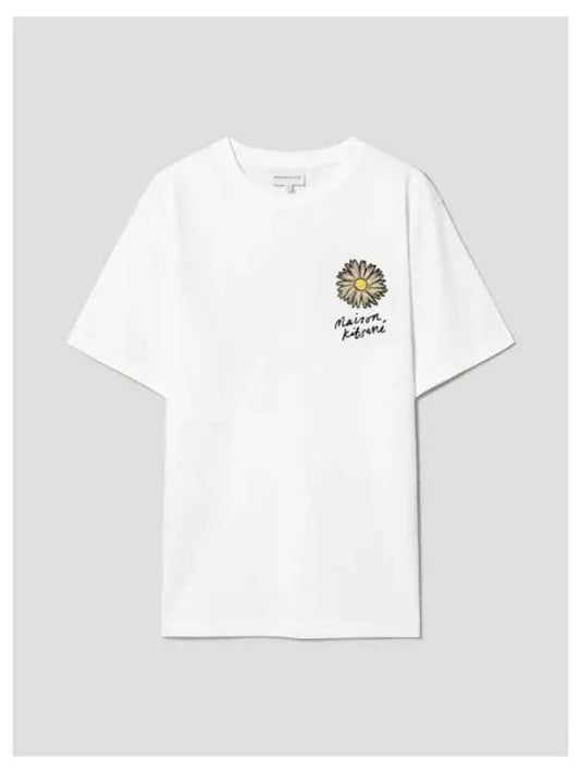 Men s Flirting Flower Comfort T Shirt White Domestic Product - MAISON KITSUNE - BALAAN 1