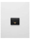 Saffiano Half Wallet Black - PRADA - BALAAN 2