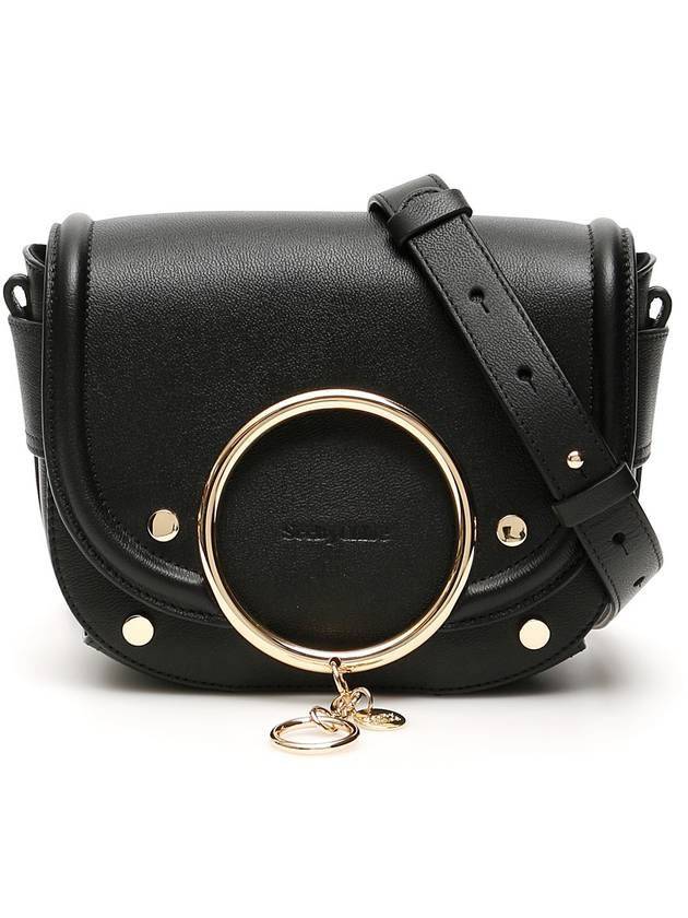 Grain Leather Mara Cross Bag Black - CHLOE - BALAAN 1