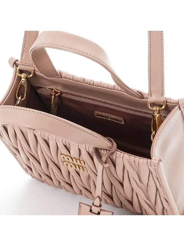 Materasse Nappa Leather Tote Bag Beige - MIU MIU - BALAAN 6